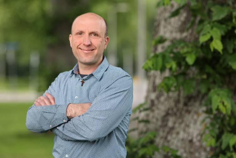 Hans Alblas en studenten