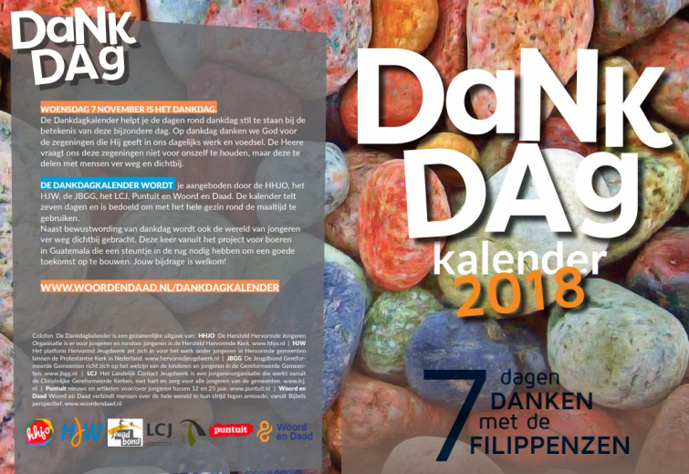Dankdagkalender laat jongeren stilstaan bij betekenis Dankdag - cvandaag.nl